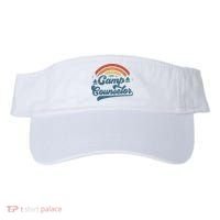 Summer Camp Counselor Staff Groovy Rainbow Camp Counselor Visor thumb 0