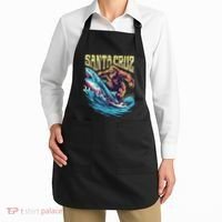 Santa Cruz California Summer Surfing Bigfoot Shark Apron thumb 2