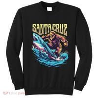 Santa Cruz California Summer Surfing Bigfoot Shark Sweatshirt thumb 0