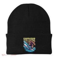 Santa Cruz California Summer Surfing Bigfoot Shark Beanie thumb 0