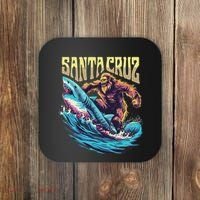 Santa Cruz California Summer Surfing Bigfoot Shark Coaster thumb 0