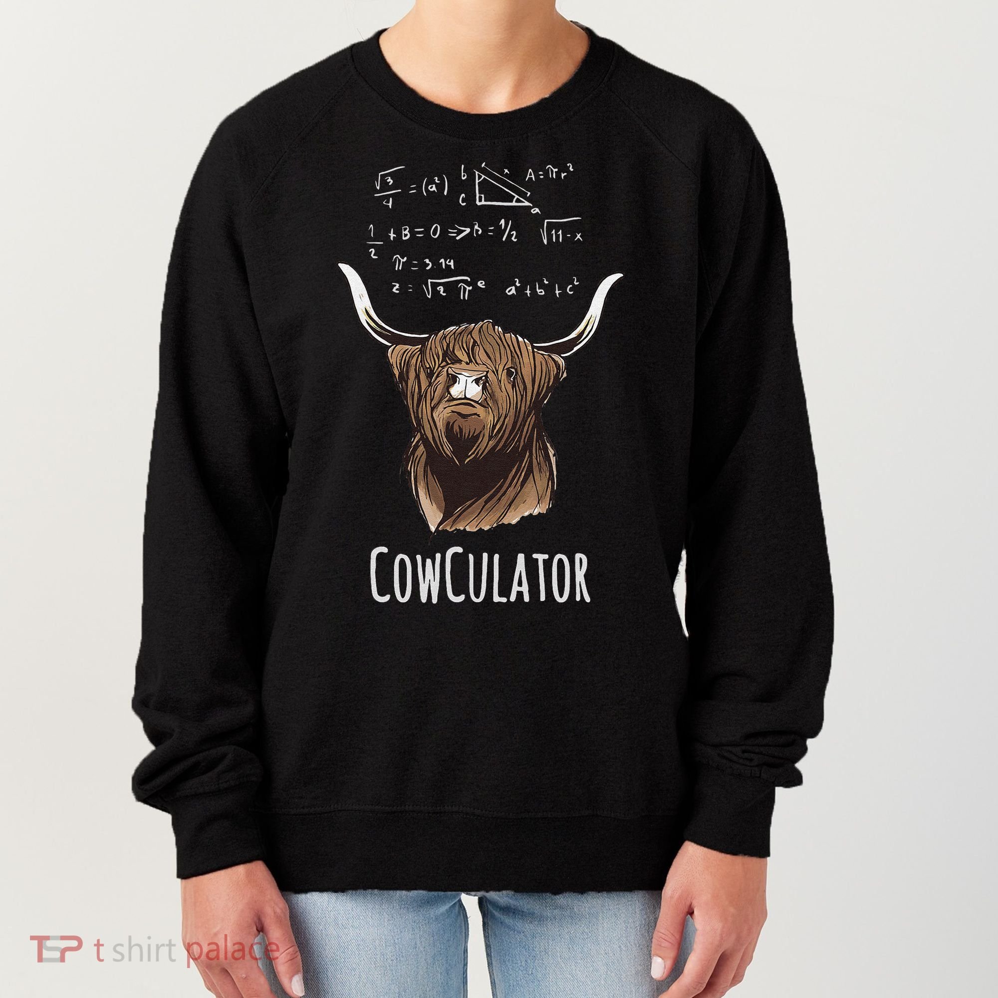 Scottisch Cow Cowculator Scottish Highland Cattle Women's Sweatshirt