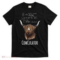 Scottisch Cow Cowculator Scottish Highland Cattle T-Shirt thumb 0