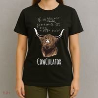 Scottisch Cow Cowculator Scottish Highland Cattle T-Shirt thumb 4