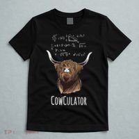 Scottisch Cow Cowculator Scottish Highland Cattle T-Shirt thumb 5