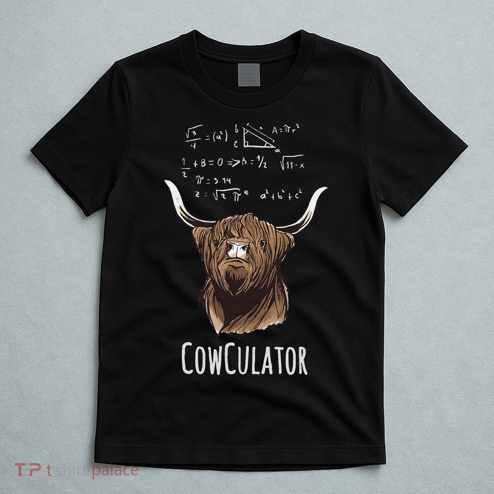 Scottisch Cow Cowculator Scottish Highland Cattle T-Shirt