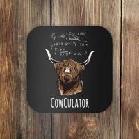 Scottisch Cow Cowculator Scottish Highland Cattle Coaster thumb 0