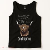 Scottisch Cow Cowculator Scottish Highland Cattle Tank Top thumb 2