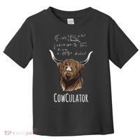 Scottisch Cow Cowculator Scottish Highland Cattle Toddler T-Shirt thumb 0