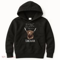 Scottisch Cow Cowculator Scottish Highland Cattle Kids Hoodie thumb 0