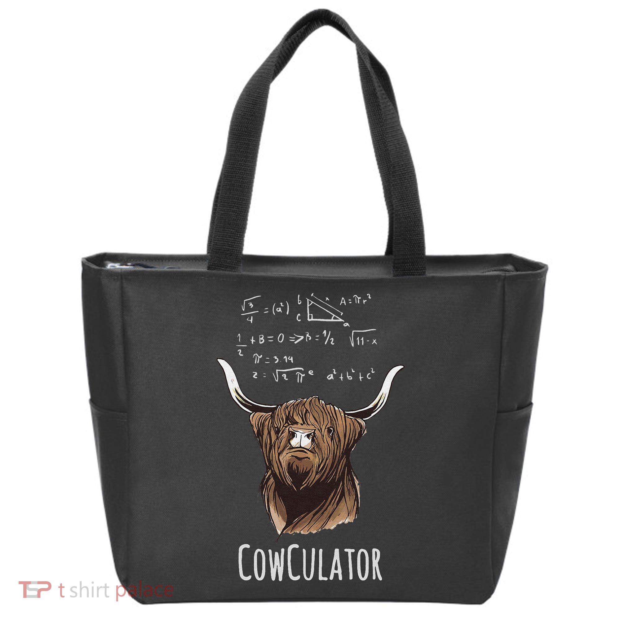 Scottisch Cow Cowculator Scottish Highland Cattle Tote Bag