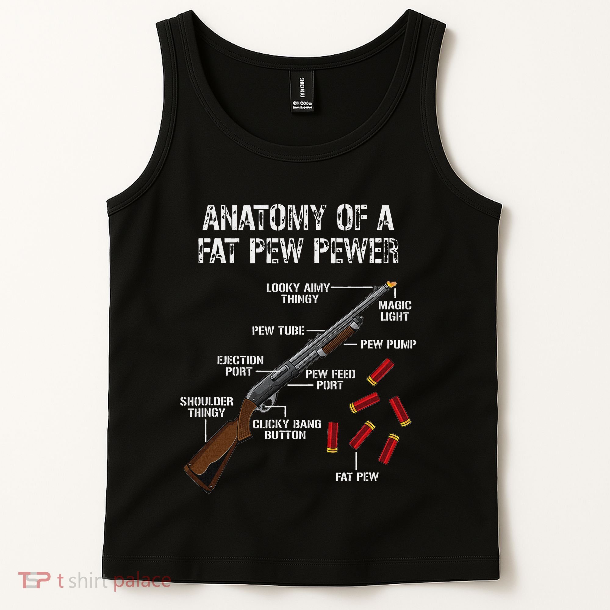 Sporting Clays Clay Target Shooting Trap Shooting Shotgun Tank Top