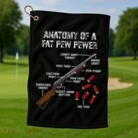 Sporting Clays Clay Target Shooting Trap Shooting Shotgun Golf Towel thumb 1