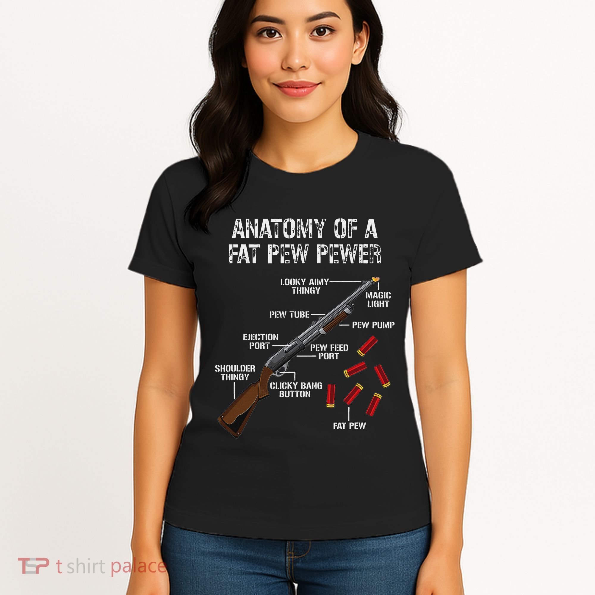 Sporting Clays Clay Target Shooting Trap Shooting Shotgun Women's T-Shirt