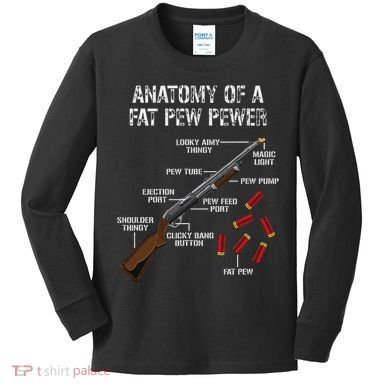 Sporting Clays Clay Target Shooting Trap Shooting Shotgun Kids Long Sleeve Shirt