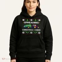 Spreading Christmas Cheer Farm Tractor Farmer Hoodie thumb 5