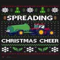 Spreading Christmas Cheer Farm Tractor Farmer Apron thumb 3