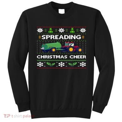 Spreading Christmas Cheer Farm Tractor Farmer Sweatshirt