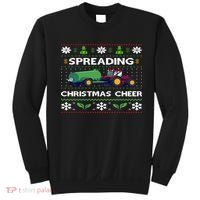 Spreading Christmas Cheer Farm Tractor Farmer Sweatshirt thumb 0