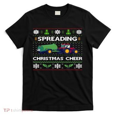 Spreading Christmas Cheer Farm Tractor Farmer T-Shirt