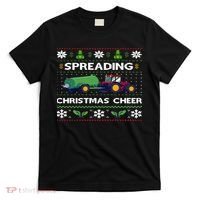 Spreading Christmas Cheer Farm Tractor Farmer T-Shirt thumb 0