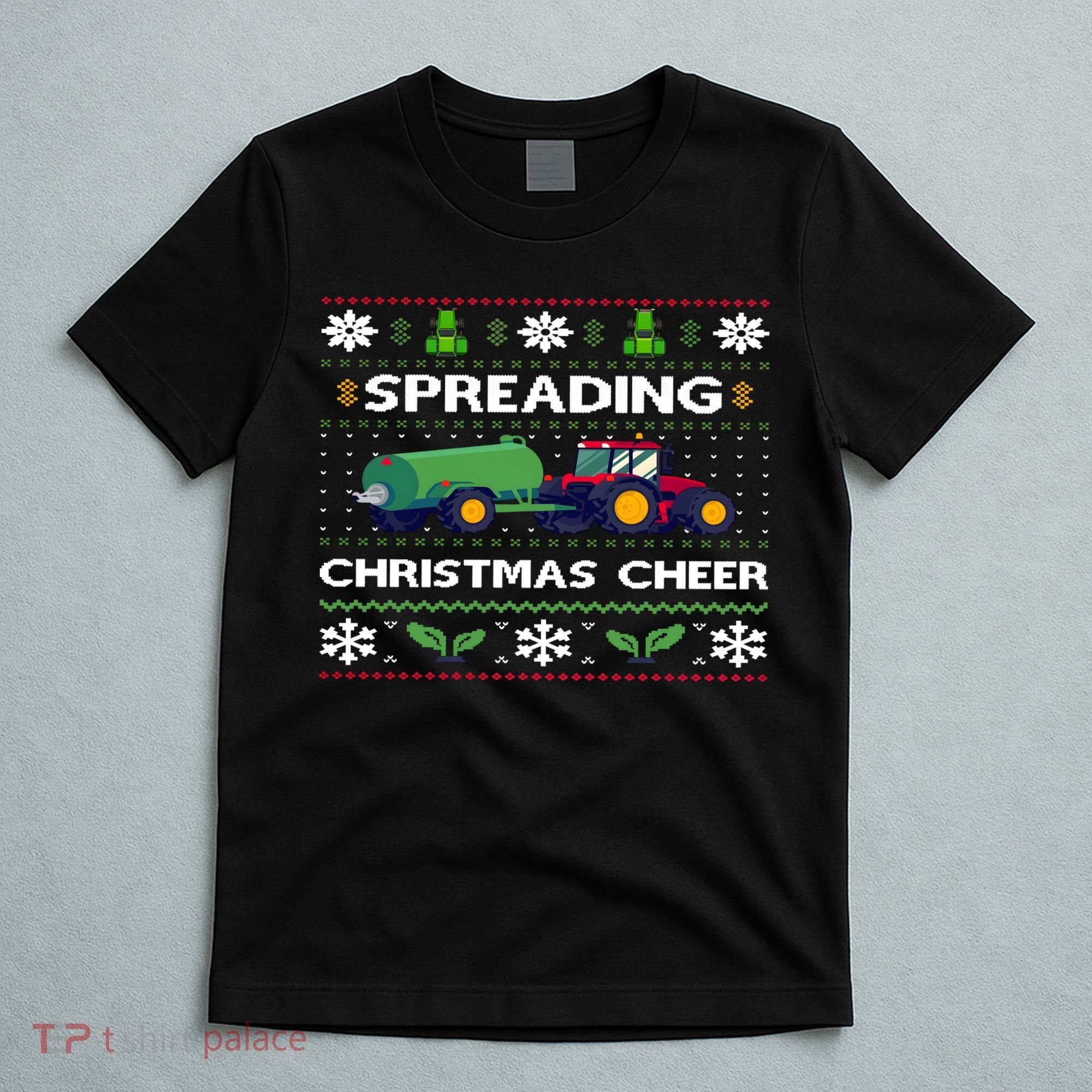 Spreading Christmas Cheer Farm Tractor Farmer T-Shirt