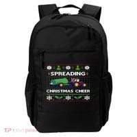 Spreading Christmas Cheer Farm Tractor Farmer Backpack thumb 0