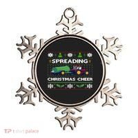 Spreading Christmas Cheer Farm Tractor Farmer Ornament thumb 0