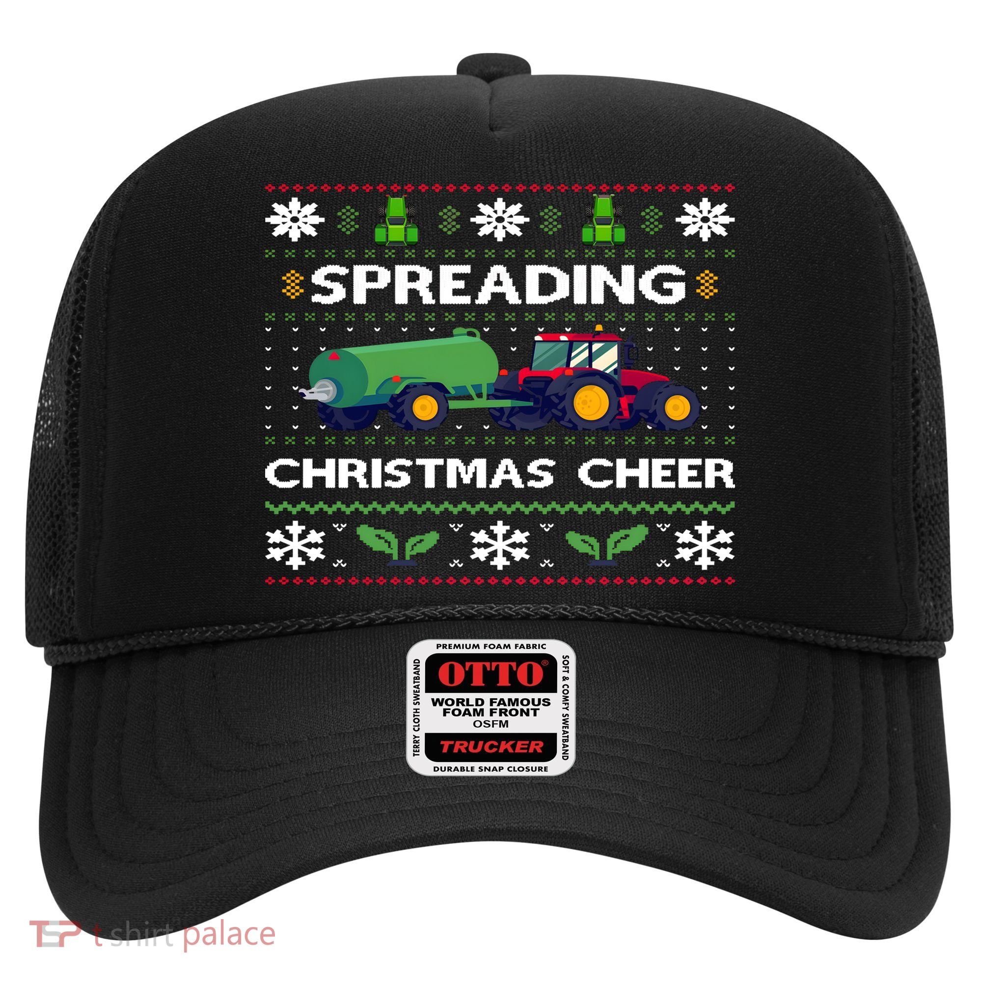 Spreading Christmas Cheer Farm Tractor Farmer Hat