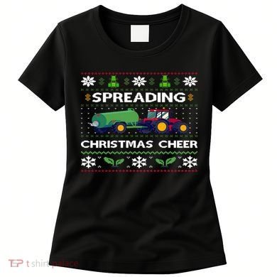 Spreading Christmas Cheer Farm Tractor Farmer Women's T-Shirt
