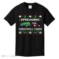 Spreading Christmas Cheer Farm Tractor Farmer Kids T-Shirt thumb 0
