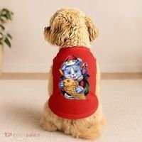 Santa Claus Christmas Cat Bringing Goldfish Doggie Tank thumb 2
