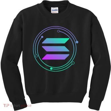 Solana Crypto Coin Currency Kids Sweatshirt