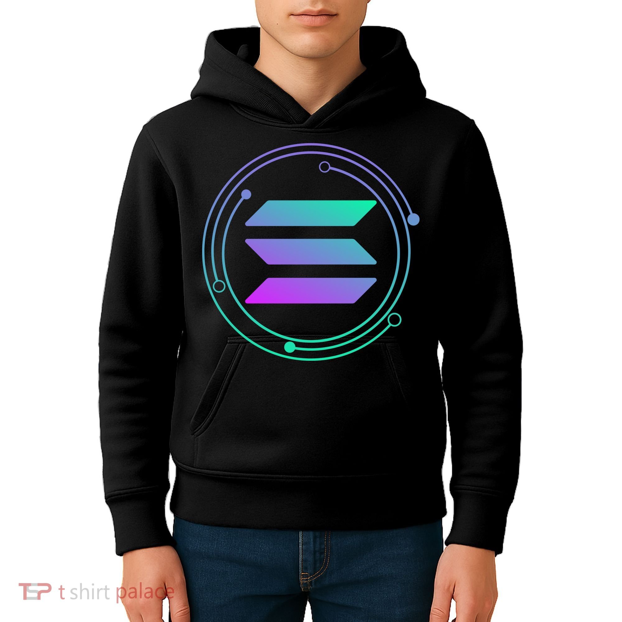 Solana Crypto Coin Currency Kids Hoodie
