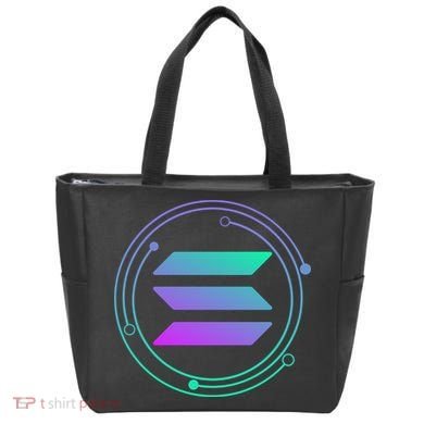 Solana Crypto Coin Currency Tote Bag