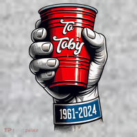 Solo Cup Cheers To Toby Red Solo Cup The Baniff Cuffed Pom Beanie thumb 2