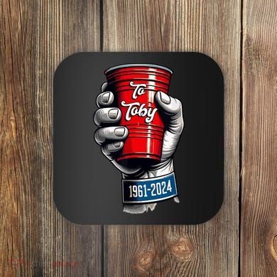 Solo Cup Cheers To Toby Red Solo Cup Coaster