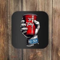 Solo Cup Cheers To Toby Red Solo Cup Coaster thumb 0