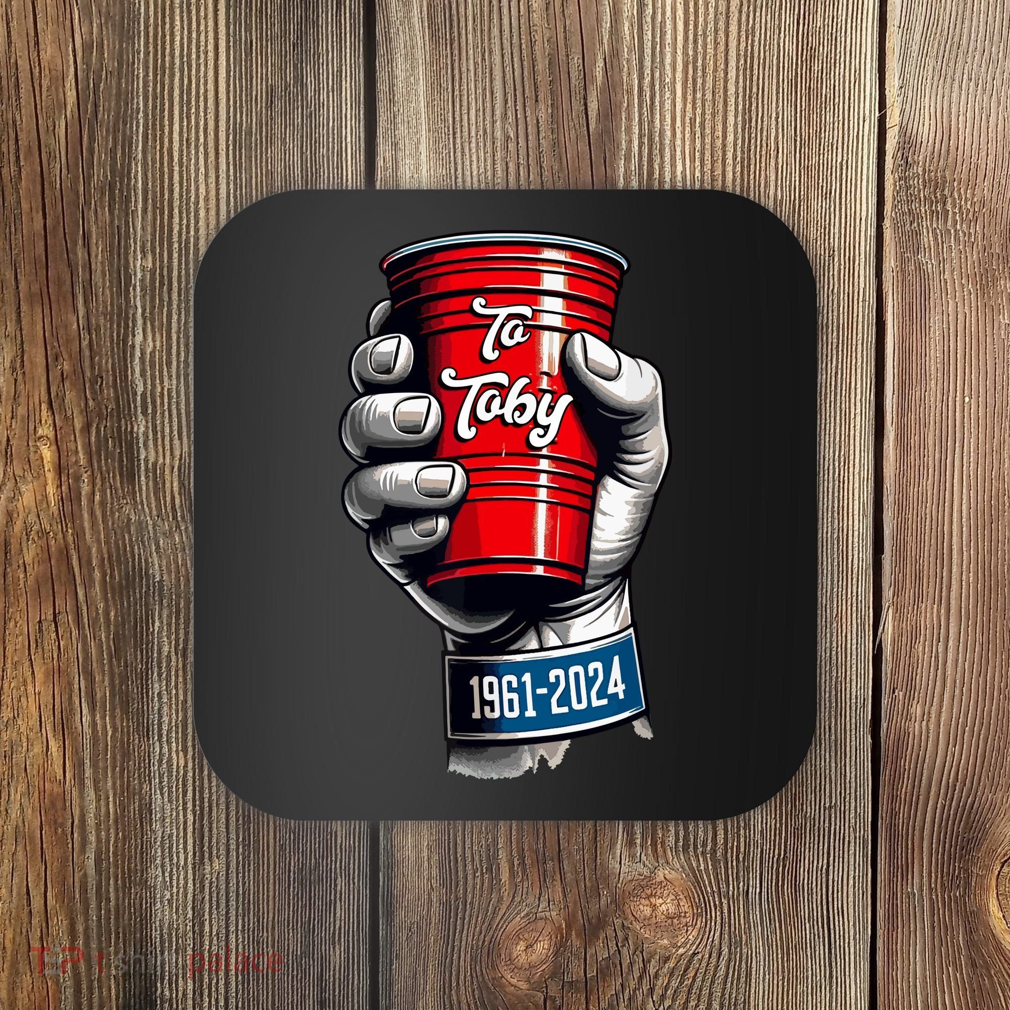 Solo Cup Cheers To Toby Red Solo Cup Coaster
