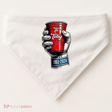 Solo Cup Cheers To Toby Red Solo Cup USA-Made Doggie Bandana