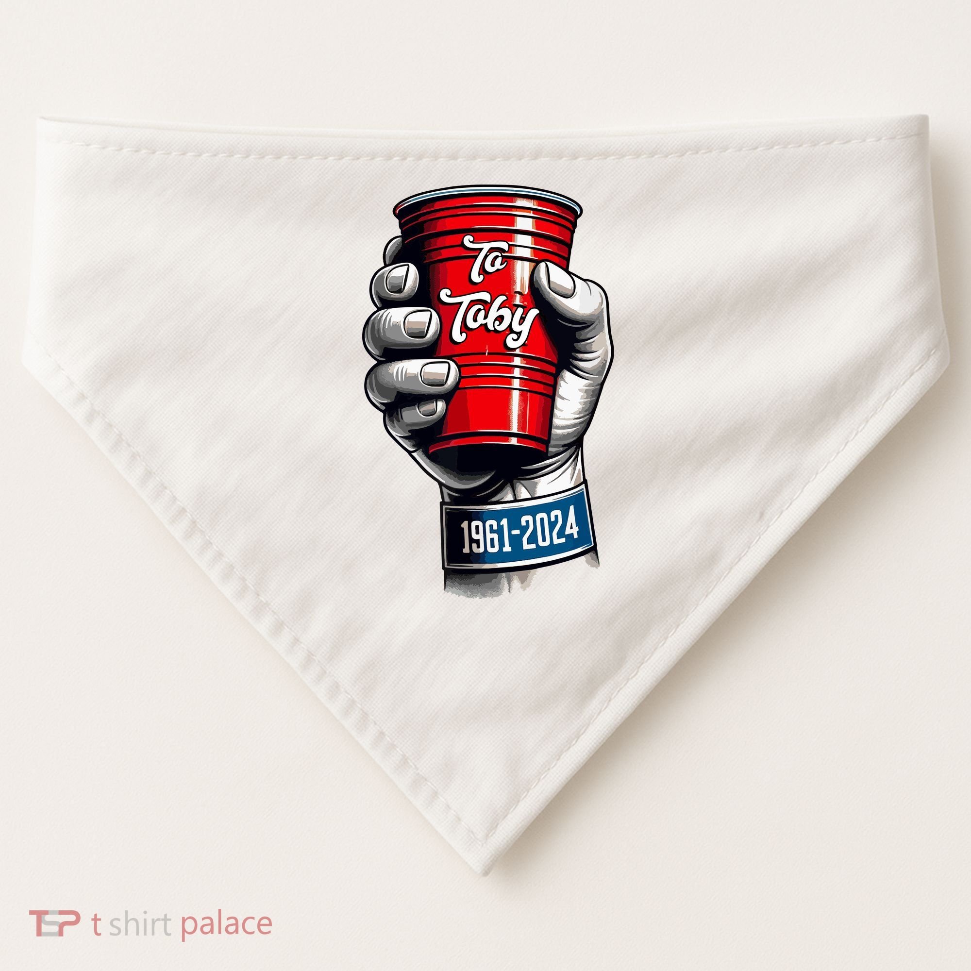 Solo Cup Cheers To Toby Red Solo Cup USA-Made Doggie Bandana