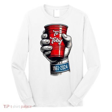 Solo Cup Cheers To Toby Red Solo Cup Long Sleeve Shirt