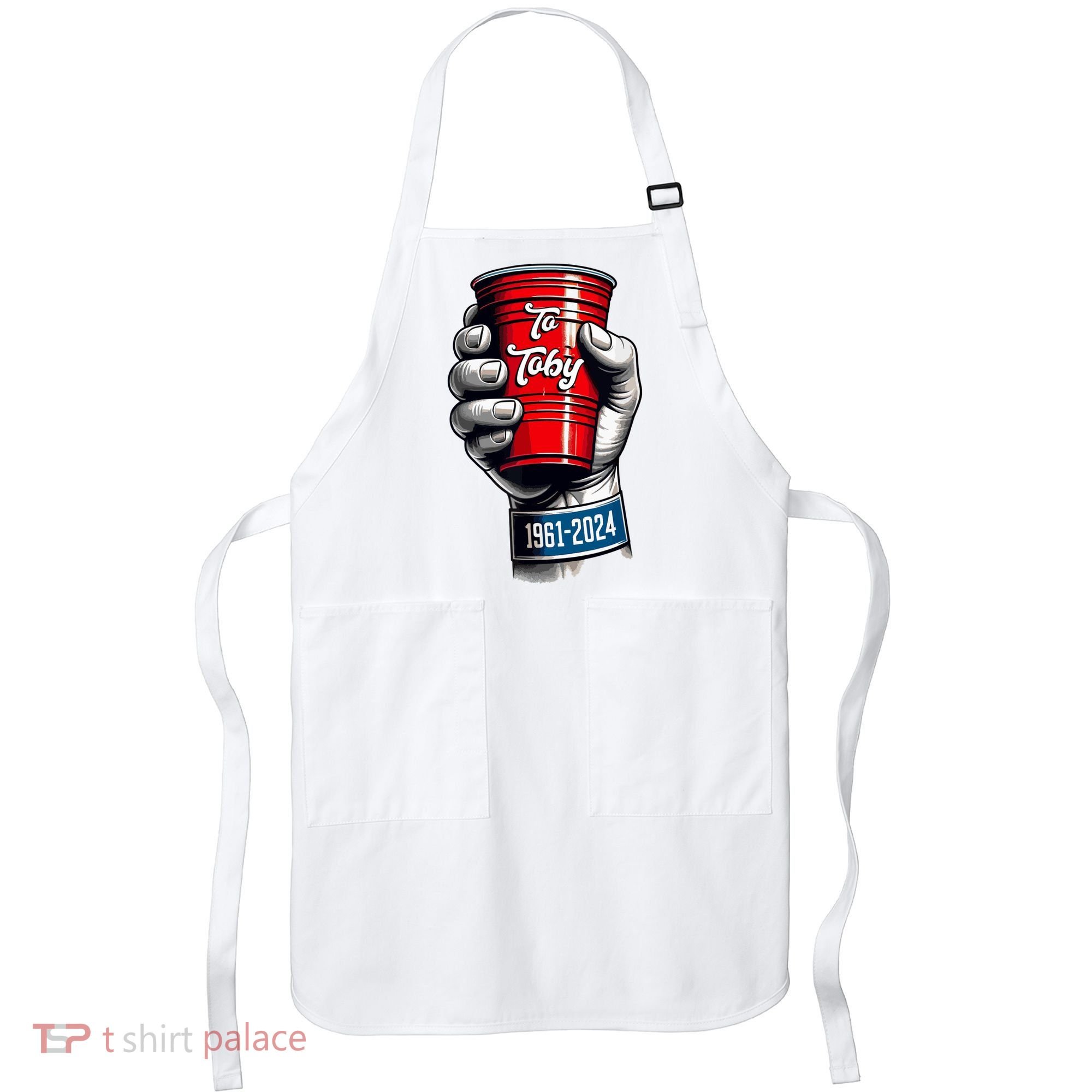 Solo Cup Cheers To Toby Red Solo Cup Apron