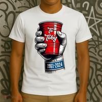 Solo Cup Cheers To Toby Red Solo Cup T-Shirt thumb 3