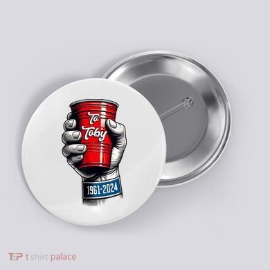 Solo Cup Cheers To Toby Red Solo Cup Button