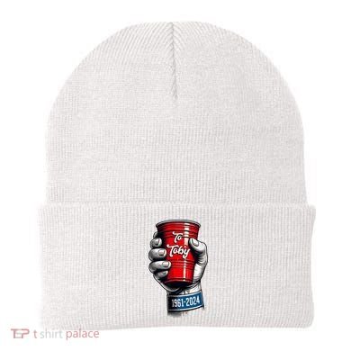 Solo Cup Cheers To Toby Red Solo Cup Beanie