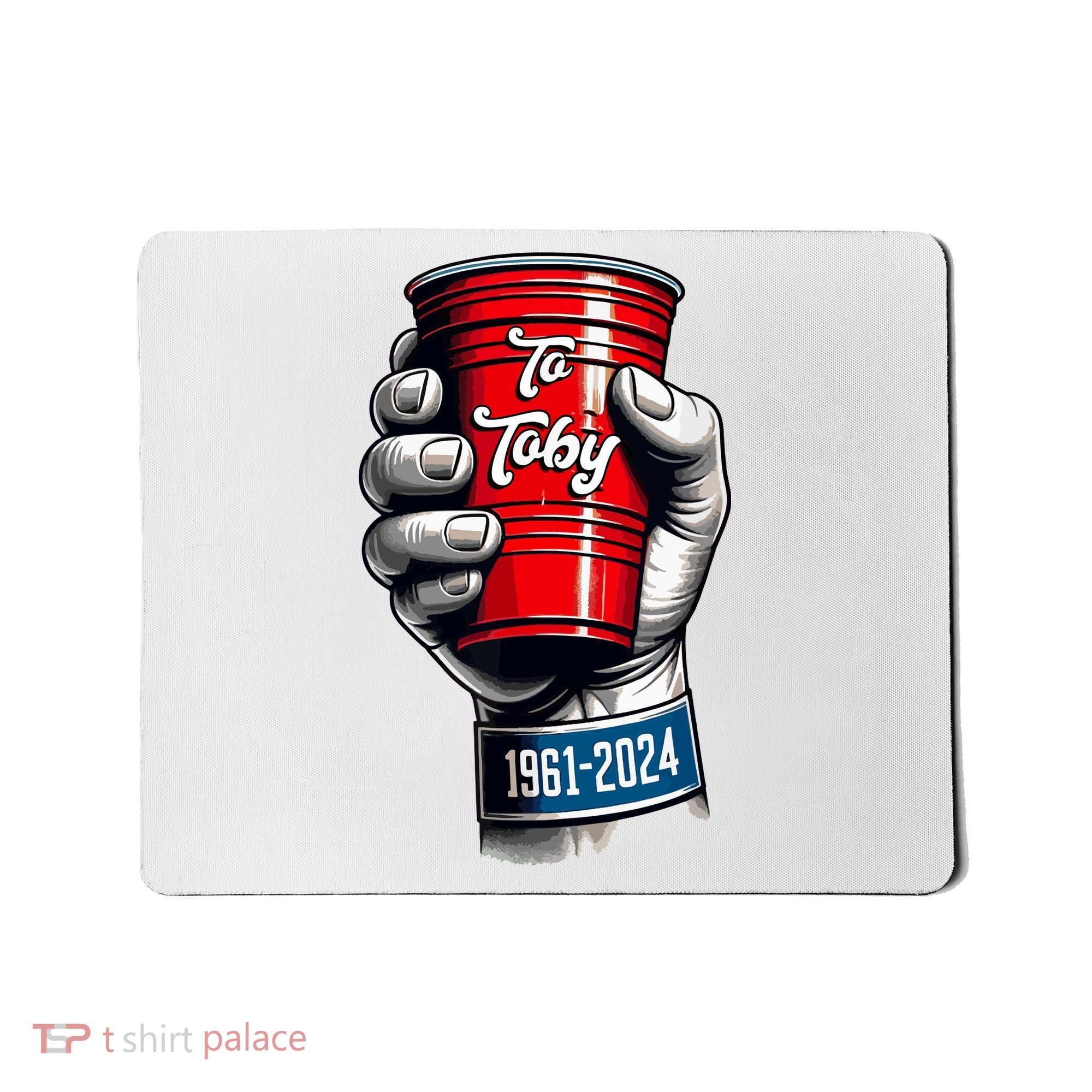 Solo Cup Cheers To Toby Red Solo Cup Mousepad