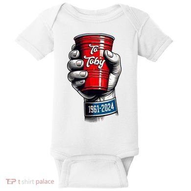Solo Cup Cheers To Toby Red Solo Cup Baby Bodysuit