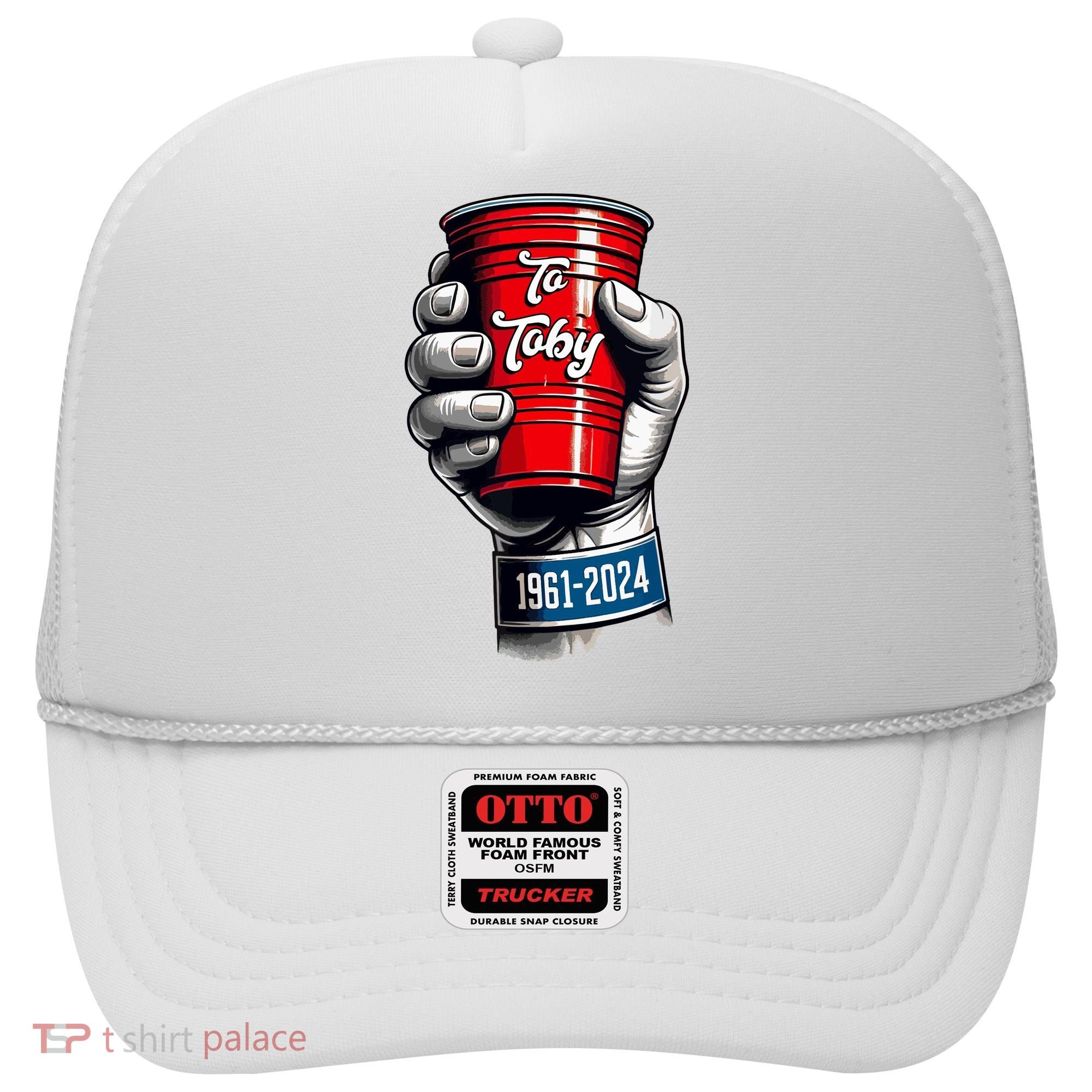 Solo Cup Cheers To Toby Red Solo Cup Hat