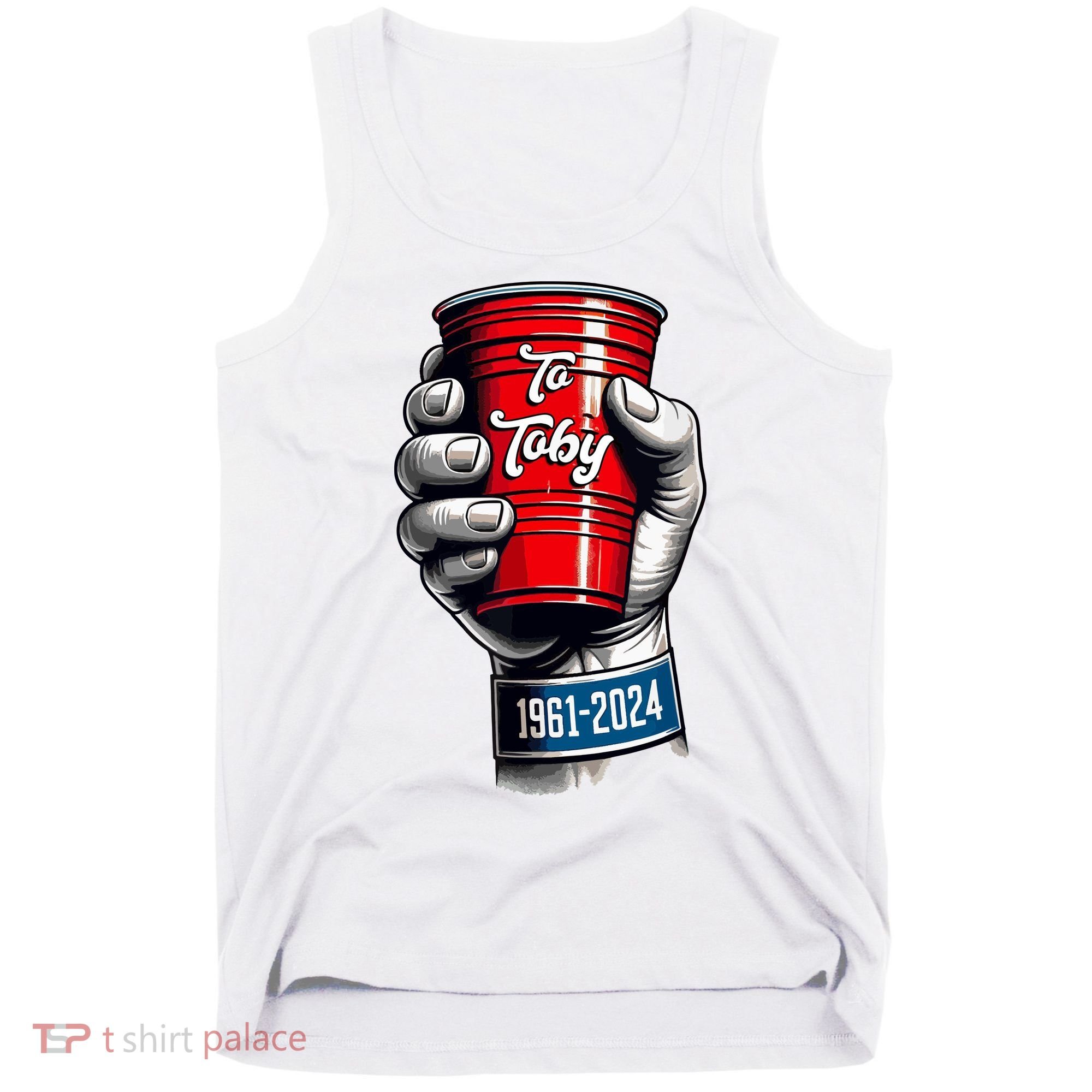 Solo Cup Cheers To Toby Red Solo Cup Tank Top